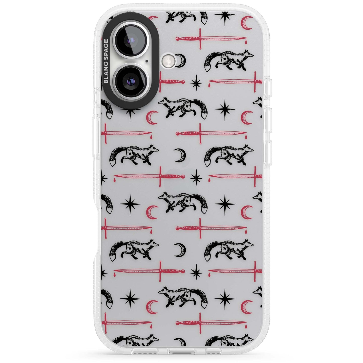 Motif renard et lame