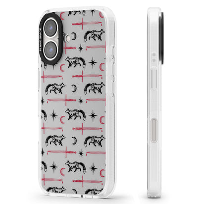 Motif renard et lame