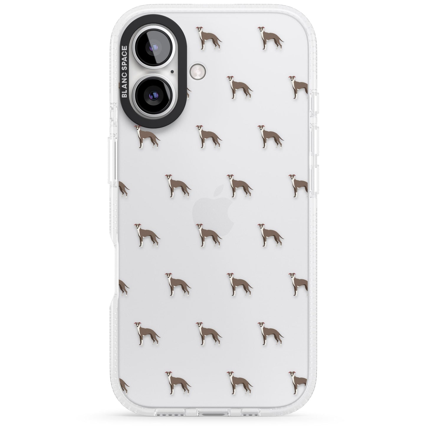 Motif de chien whippet transparent