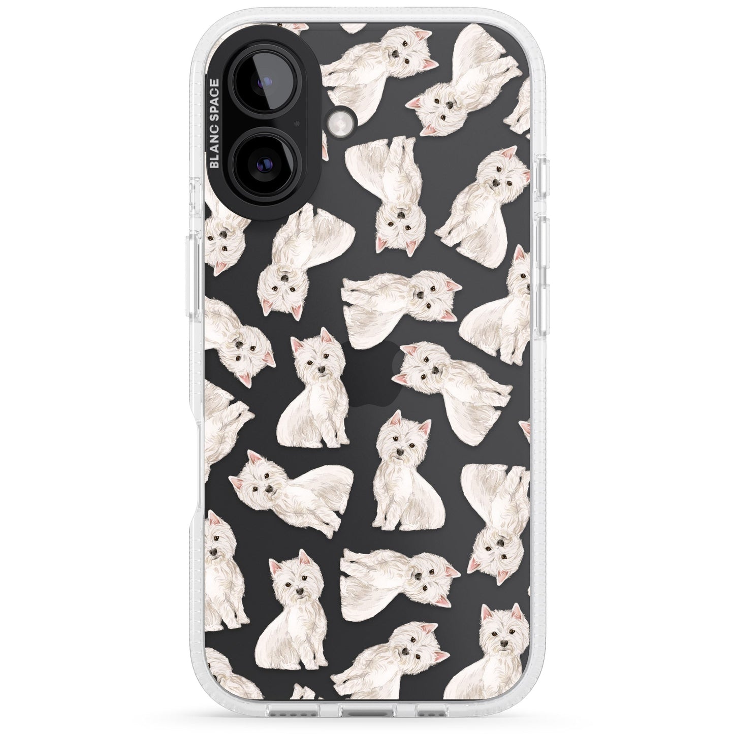 Motif de chien Westie
