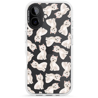 Motif de chien Westie