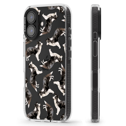 Border Collie Pattern Watercolour