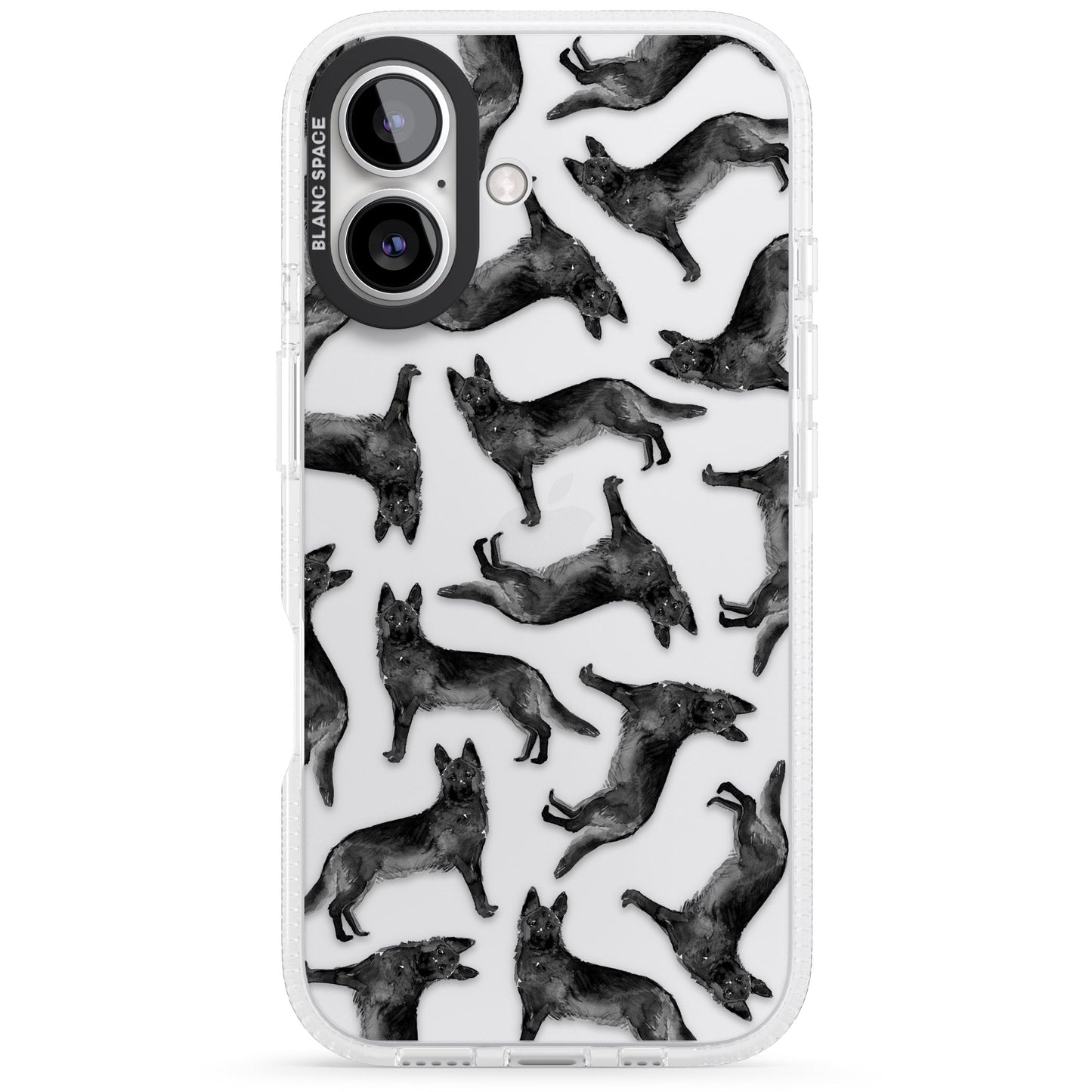 German Shepherd Pattern Black