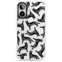 German Shepherd Pattern Black