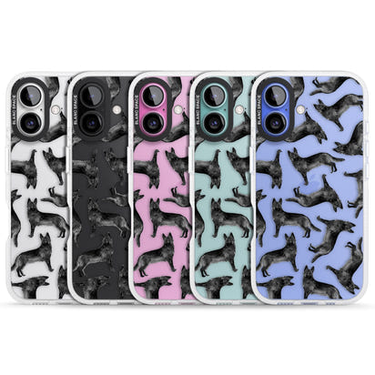 German Shepherd Pattern Black