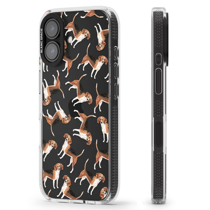 Beagle Watercolor Pattern