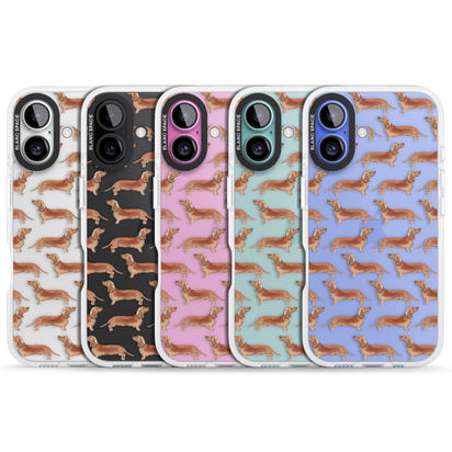 Dachshund Watercolor Dog Pattern