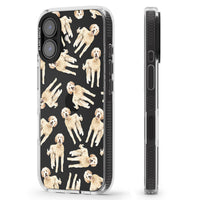 Goldendoodle Watercolour Dog Pattern