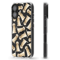 Motif aquarelle de Golden Retriever