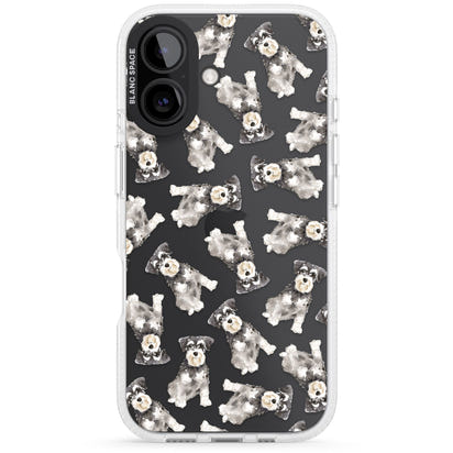 Aquarellzeichnung eines Zwergschnauzers