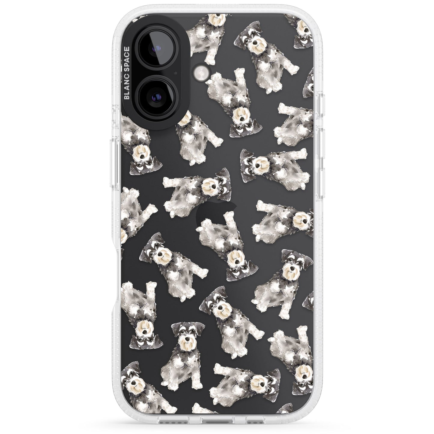 Aquarellzeichnung eines Zwergschnauzers