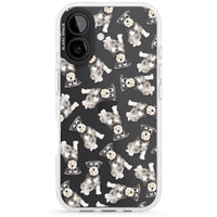 Aquarellzeichnung eines Zwergschnauzers