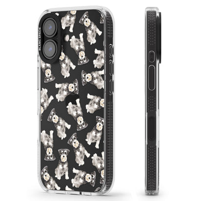 Aquarellzeichnung eines Zwergschnauzers