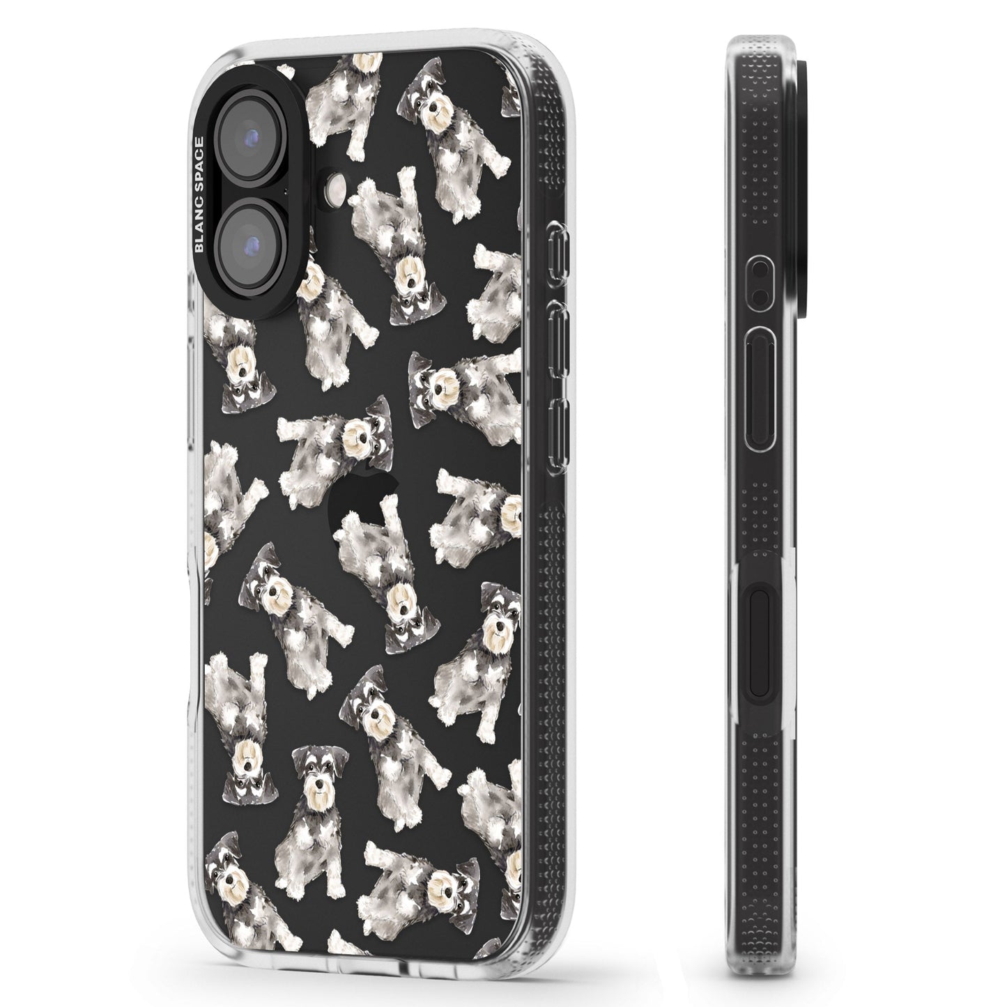 Aquarellzeichnung eines Zwergschnauzers