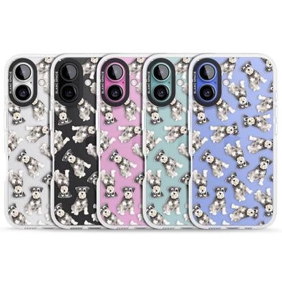 Aquarellzeichnung eines Zwergschnauzers