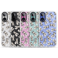 Aquarellzeichnung eines Zwergschnauzers