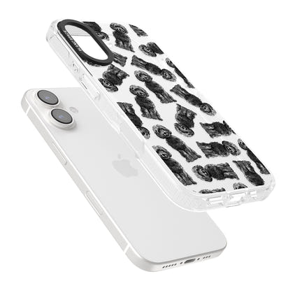 Black Cockapoo Watercolor