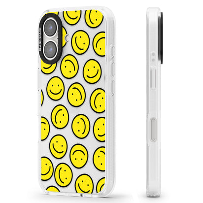 Motif de visage souriant