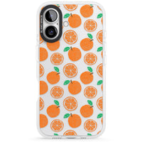 Orangefarbenes Muster