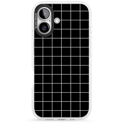 Minimalist Grid Pattern Black