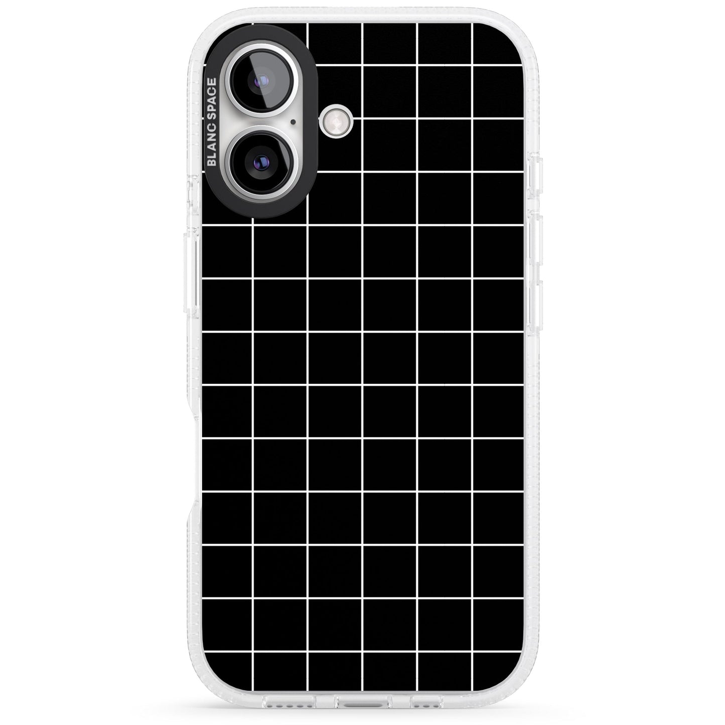 Minimalist Grid Pattern Black
