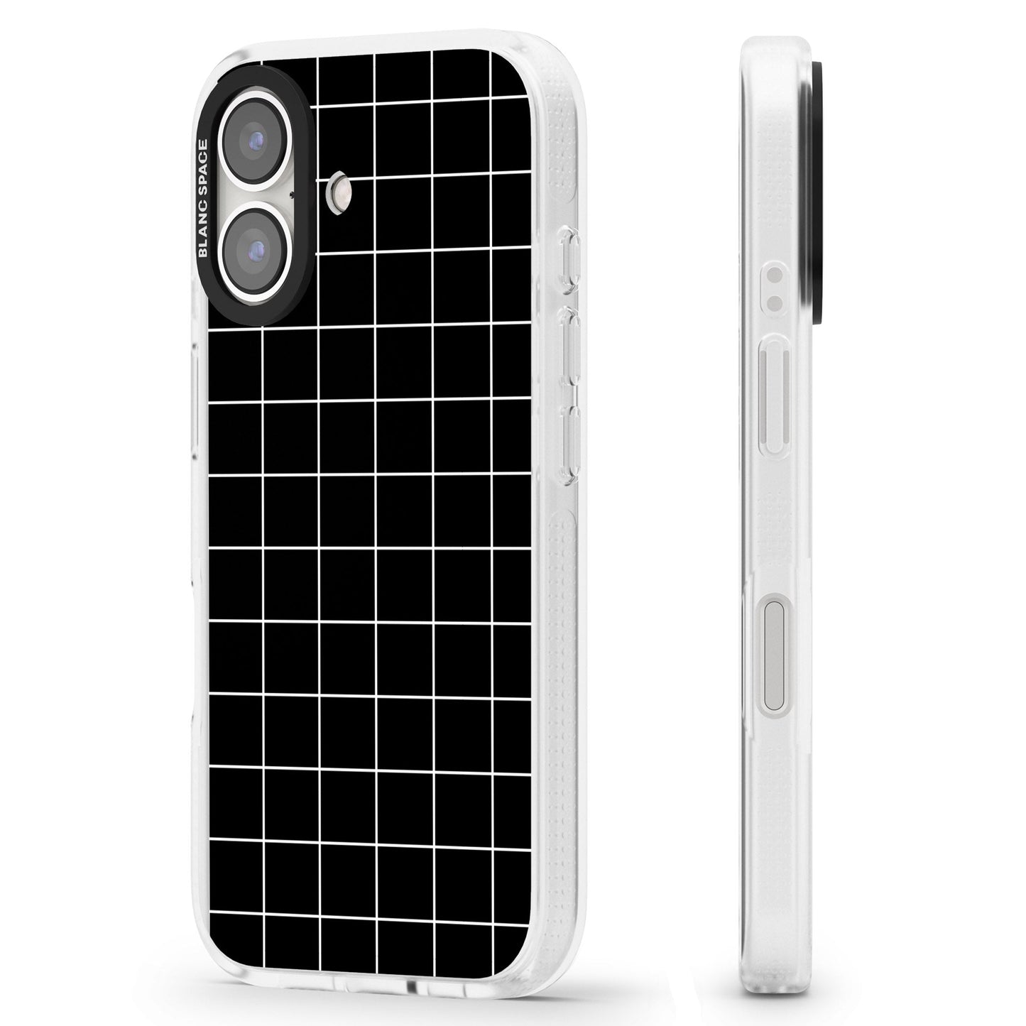 Minimalist Grid Pattern Black