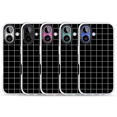 Minimalist Grid Pattern Black