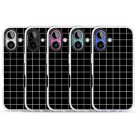 Minimalist Grid Pattern Black