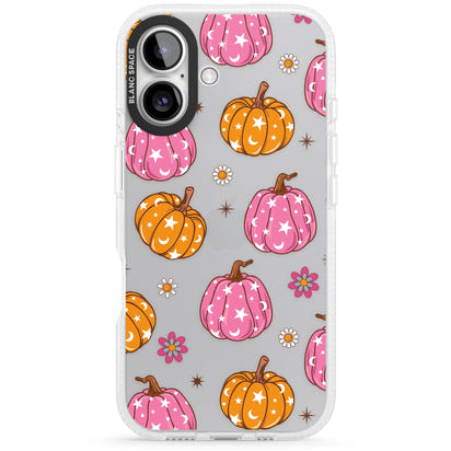 Motif de citrouilles Fleurs et Étoiles