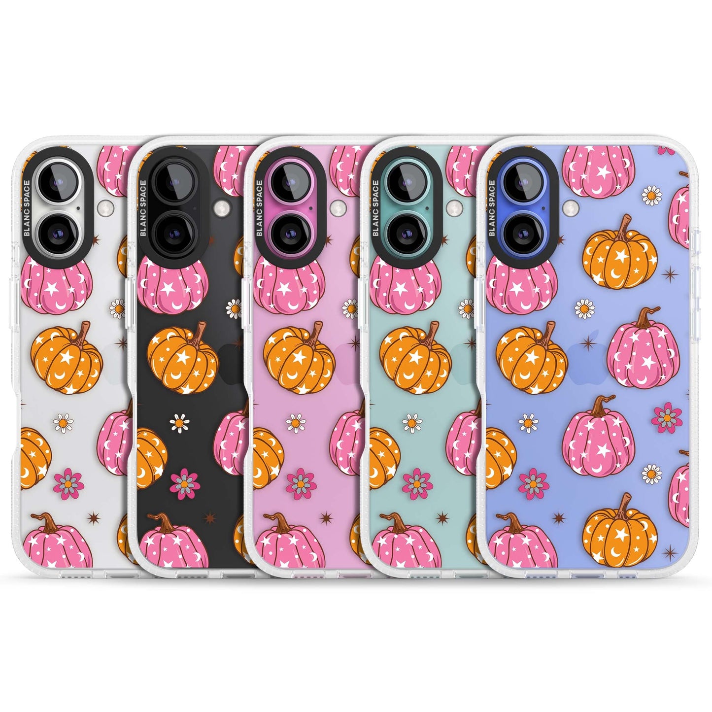 Motif de citrouilles Fleurs et Étoiles