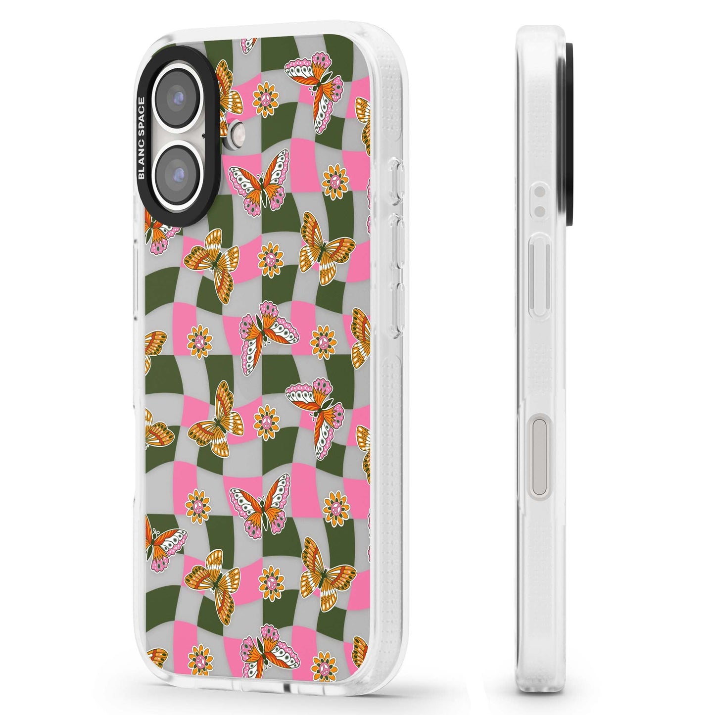 Wavy Butterfly Checked Pattern