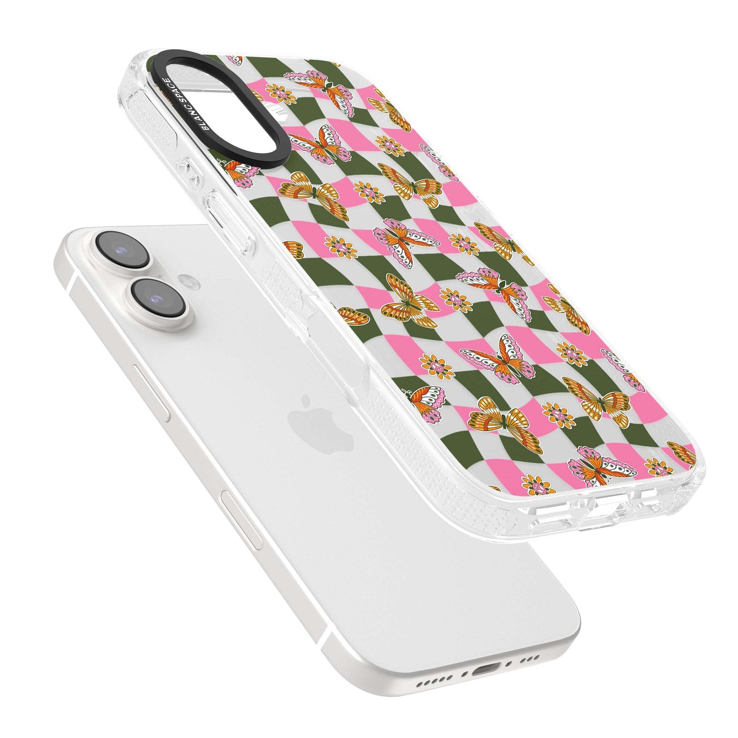 Wavy Butterfly Checked Pattern