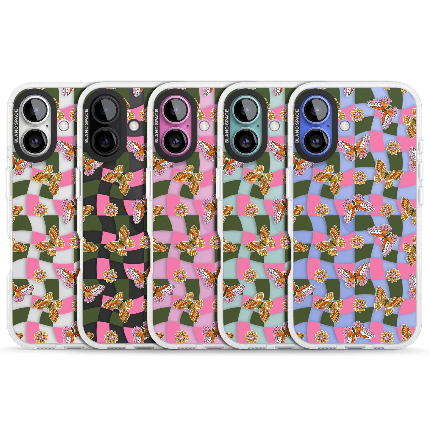 Wavy Butterfly Checked Pattern