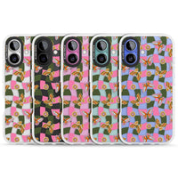 Wavy Butterfly Checked Pattern