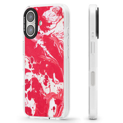 Red & White Marbled