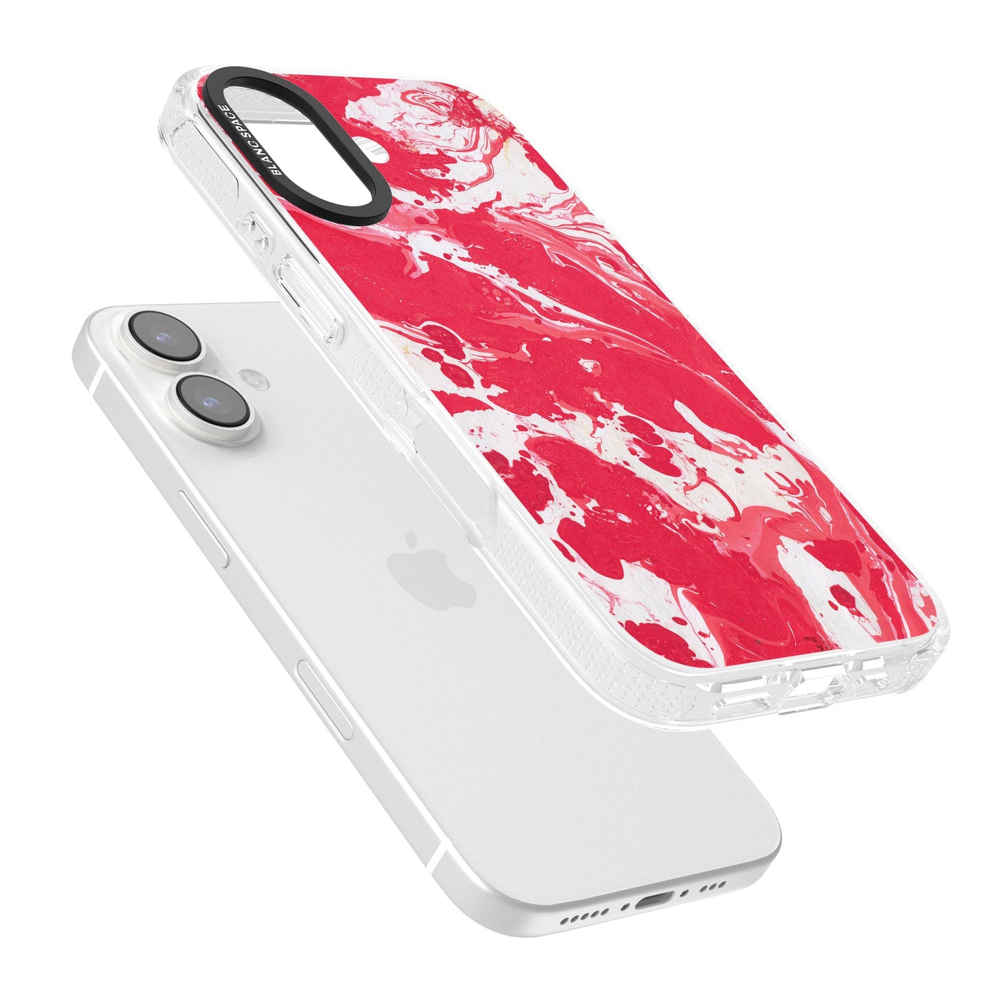 Red & White Marbled