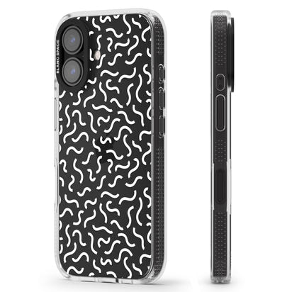 Schwarz-weißes Wellenmuster