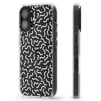 Schwarz-weißes Wellenmuster