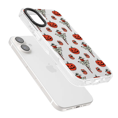 Retro Red Pumpkins & Scarecrows