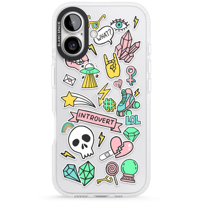 Autocollant introverti