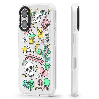 Autocollant introverti