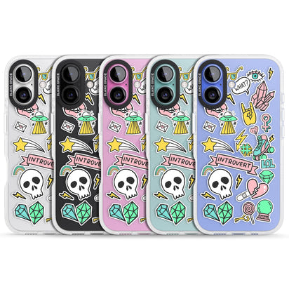 Autocollant introverti