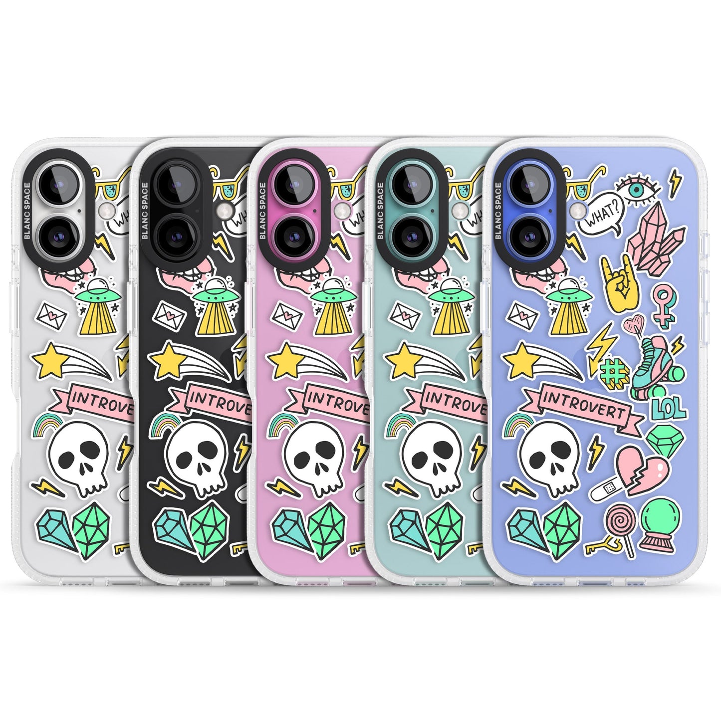 Autocollant introverti