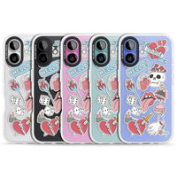 Autocollants Crâne et Fleurs