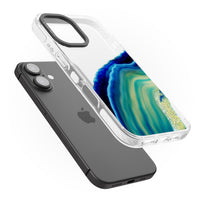 Grüne und blaue Smaragd-Geode