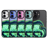 Tranche d'agate émeraude