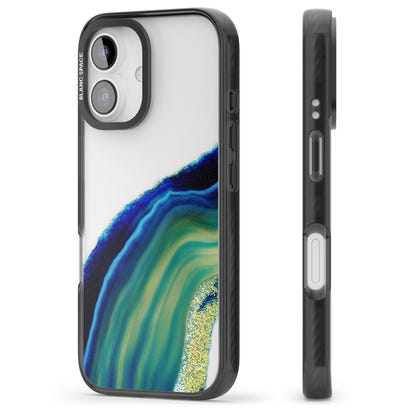 Grüne und blaue Smaragd-Geode