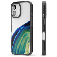 Grüne und blaue Smaragd-Geode