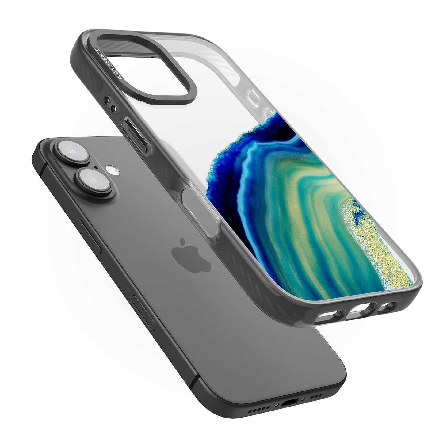 Grüne und blaue Smaragd-Geode