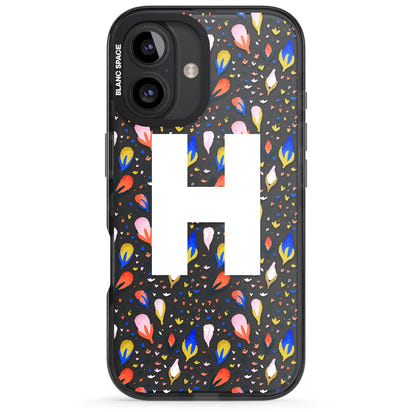 Personalised Abstract Floral Initial